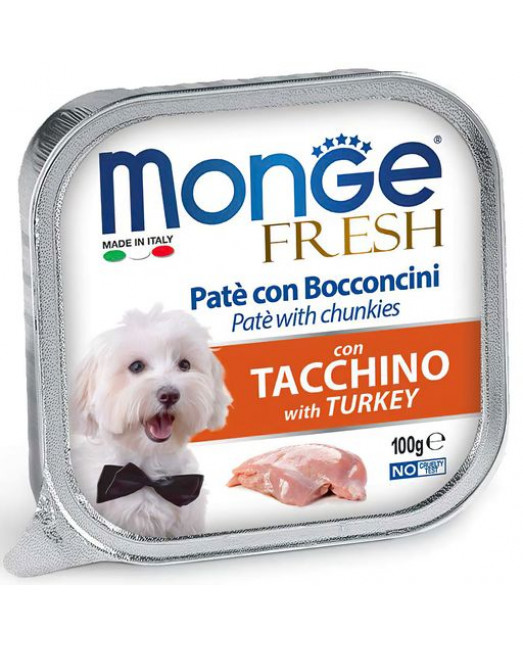 Monge Dog Fresh консервы для собак индейка 100г 